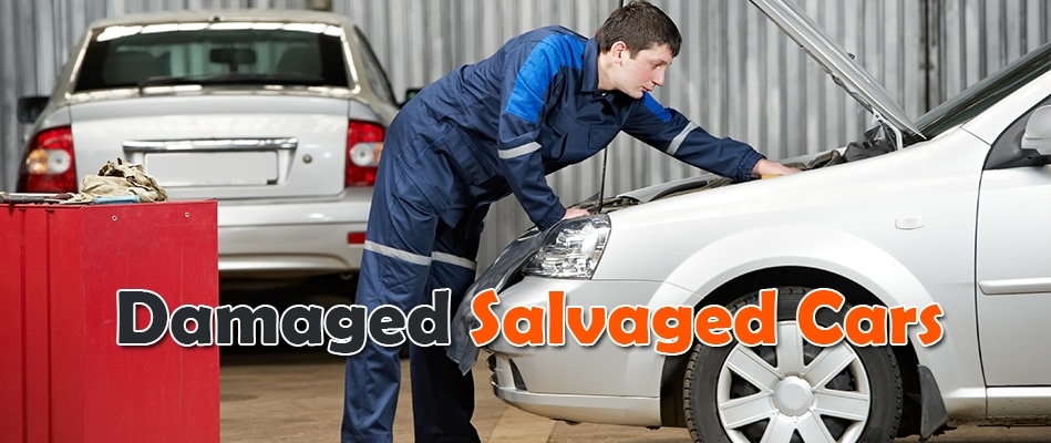 damaged salvaged cars