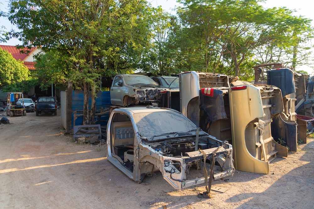 Licensed scrap yard in Edmonton ensuring legal car disposal.